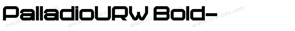 PalladioURW Bold字体转换